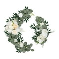 thumbnail image 4 of 2 guirnaldas de flores artificiales para arco de boda, decoración floral para ceremonia. Blanco amarillo, 4 of 9