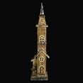 thumbnail image 4 of Northlight 23.5" LED Lighted Natural Wood Church with Tower Christmas Decoration, 4 of 8