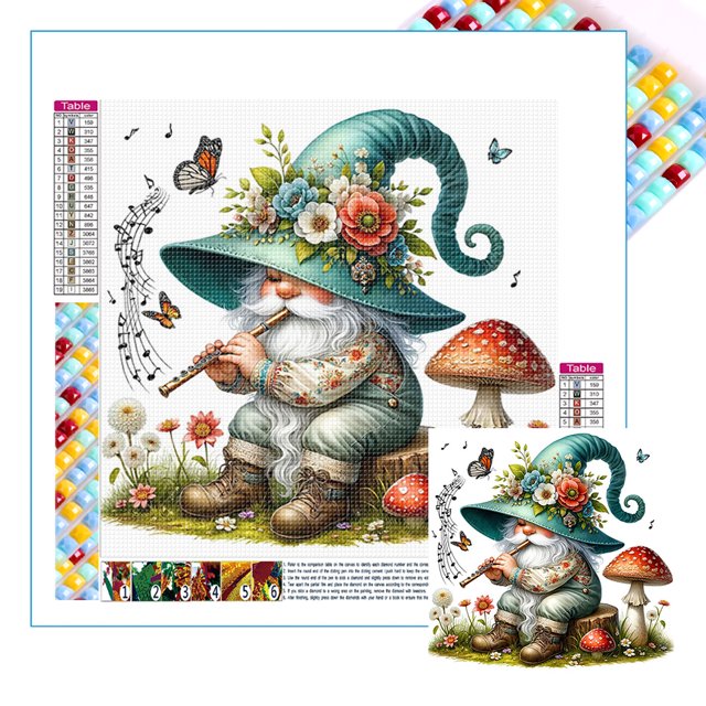 Kit 5D DIY Con Cuentas Cuadradas Primavera Jardinero 45x45cm