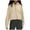 Beige, variant on Autumn Cropped Hoodies for Women Oversize Fit Autumn Sweatshirt Lightweight Zip-up Hoodie Streetwear with Pockets Gym Workout Athleisure Casual Daily Essentials