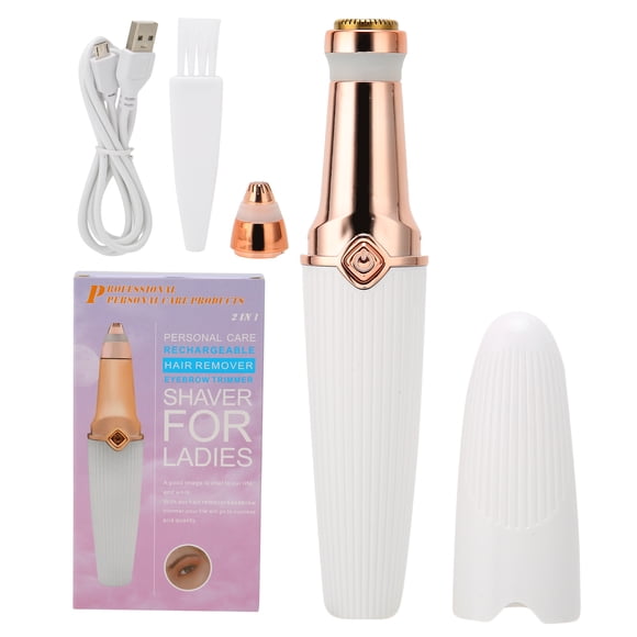 Depiladora De Vello Facial Para Mujer Recortadora De Cejas Eléctrica Cabeza De Cuchillo Lavable Sin Dolor Para Axilas Para Cejas Para Uso Diario Para Labios ANGGREK Otros