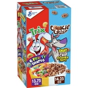 Trix and Cookie Crisp Breakfast Cereal Variety Pack, 2 ct, 28 oz