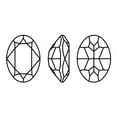 thumbnail image 4 of Crystal Fancy Stones Czech Crystal 435 12 601 Oval Dura Foiling 70530 Vintage Rose 18x13mm, 4 of 4