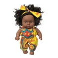 thumbnail image 2 of Tarmeek Baby Doll Toys for Girls Age 3 4 5 6 7 Years Old,8Inch Black African Black Baby Cute Curly Black Baby Dolls Toy Birthday Gifts for Kids, 2 of 9