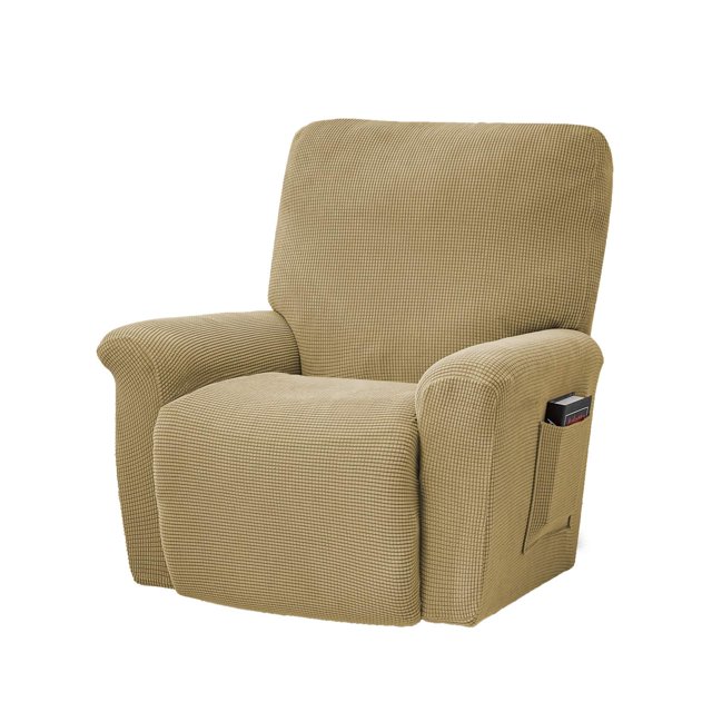 Funda elástica para sillón relax, funda de sillón, protector de sillón 4 piezas, funda elástica para sillón de TV, tumbona, mecedora, sillón relax