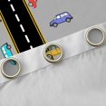 thumbnail image 4 of Manfei Monogrammed I Theme Black Out Curtains,Gray Black Curtains Pack of 2 (42x63 Each),Multicolor Cartoon Sport Car Bedroom Curtains For Boys Teens,Ultra Soft Bedroom Decor, 4 of 6