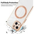 thumbnail image 4 of Compatible with iPhone 13 Case [Support for Magsafe] Magnetic Plating Electroplate Luxury Elegant Case Camera Protector Soft TPU Shockproof Protective Corner Back Cover iPhone 13 Case -White, 4 of 6