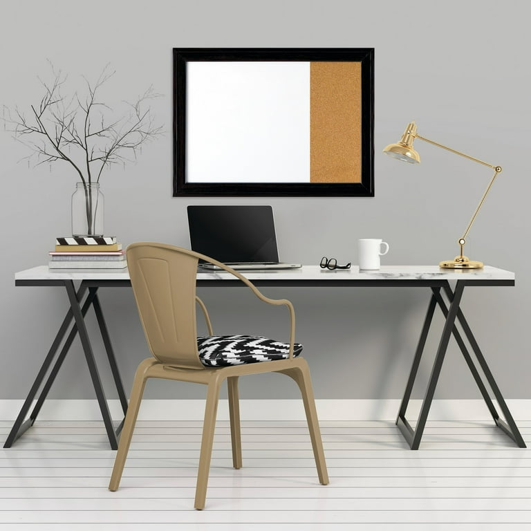 Home Decor Magnetic Dry Erase Board, 23 x 17, White Surface, Black Wood Frame Home Decor Magnetic Dry Erase Board, 23 x 17, White Surface, Black Wood Frame