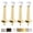 Brass Plated, variant on Premium Heavy Duty Door Stoppers for Bottom of Door, Solid Metal Baseboard Mounted Door Stop, Screw-in Baseboard Door Stops for Wall Protection 3"