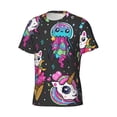thumbnail image 5 of Qekee Cat Icecream Classic Fit T-Shirt Men's Shirt Men's Tight Short Sleeves for Exercise, Running, Mountaineering - Cat Icecream, 5 of 9
