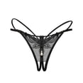 thumbnail image 2 of BOOMILK Crotchless Panties for Women Thong Lace Pants Briefs Underwear, 2 of 2