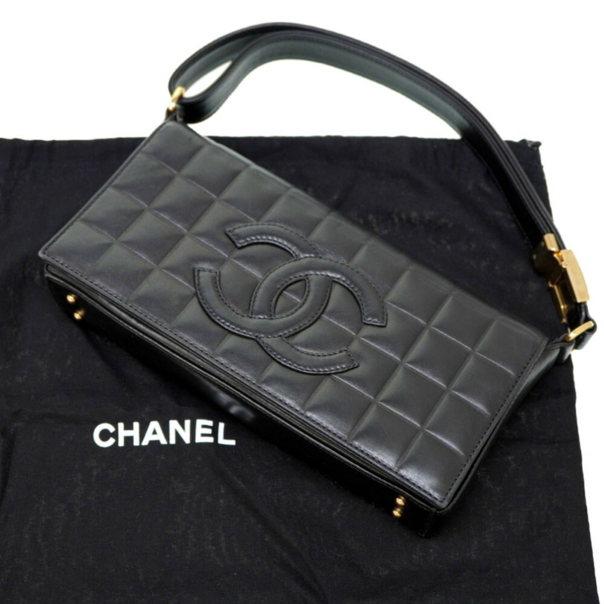 Chanel Classic Flap East West Chocolate Bar Ccfi13 176737 Beige