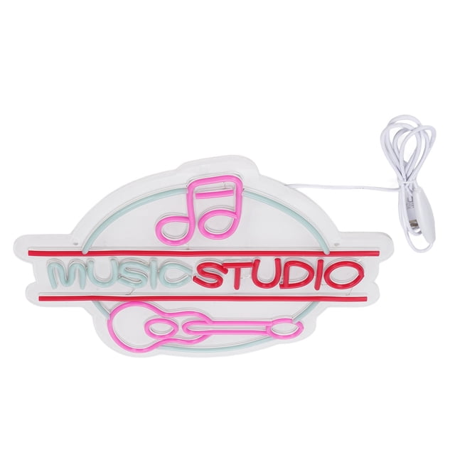 Music Studio Signo, decoración de Estudio de Música Dimmable LEDTERO PARA AMANTES DE LA MUSICA PARA PUERTA