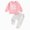 H154-Pink, variant on TOWED22 Infant Toddler Baby Girl Clothes Outfits Long Sleeve Round Neck Tee   Pants 2 Piece Set for Fall Winter(Pink,0-6 M)