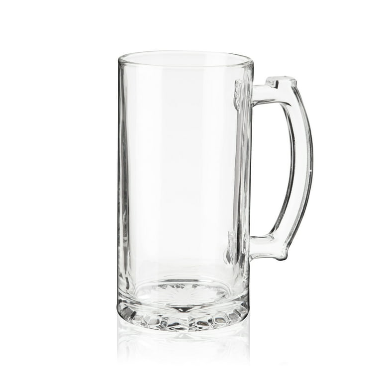 Frcctre 6 Pack 16 Oz Glass Beer Mug, Large Beer Glasses Steins with Handle  and Stainless Steel Straw…See more Frcctre 6 Pack 16 Oz Glass Beer Mug