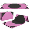 "4x10x2"" Gymnastics Gym Folding Exercise Aerobics Mats Pink Stretching Yoga Mat"