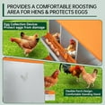 thumbnail image 4 of Bingirl Nesting Boxes for Chickens, 3 Compartment Metal Chicken Nesting Box with Swing Perch, Rollout Egg Collection, Wall Mountable Chicken Nesting Boxes for Laying Eggs, 4 of 6