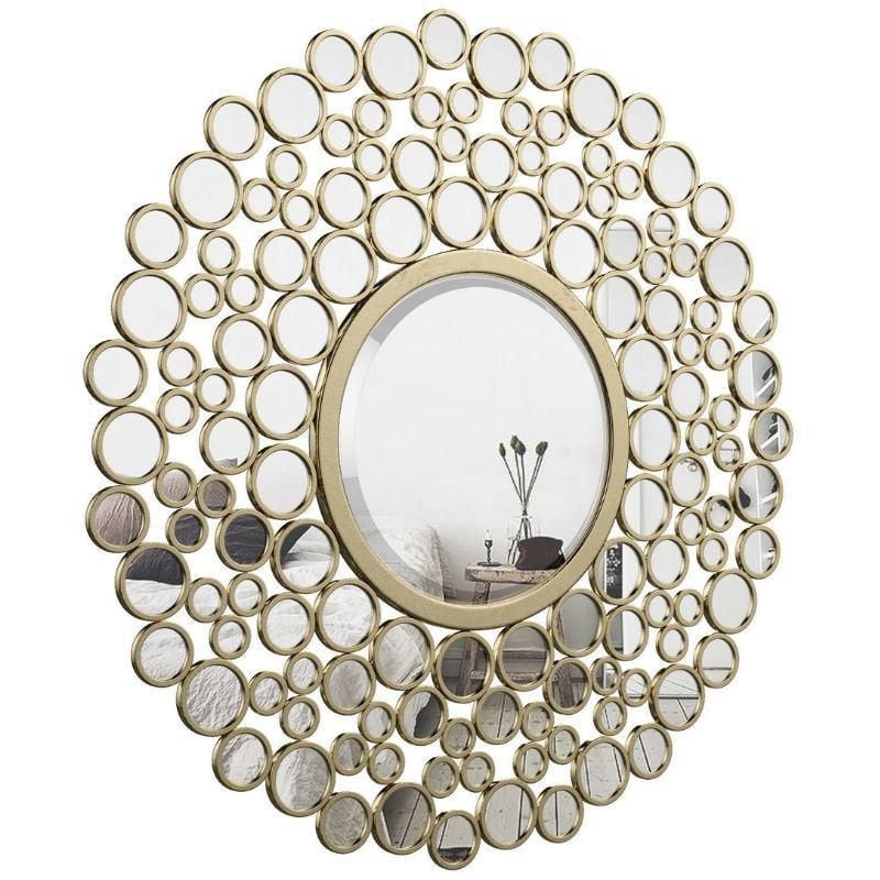 Wall Accent Mirror – Unique Radio-Inspired Design with a Sleek Metal Frame, Perfect for Adding a Modern Touch to Your Entrance or Hallway