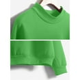 thumbnail image 4 of NMMUED Oversized Shirts for Women, Plain Sweatshirt Women, Oversized Crewneck Sweatshirt Women, Cute Sweatshirts, Oversized Sweatshirt for Women, Green M, 4 of 4