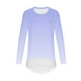thumbnail image 4 of NAISIBABY Girls Tie-Dye T Shirts Size 10, Casual Fashion Crewneck Long Sleeve Kids Fall Clothes Tops Light Blue, 4 of 5