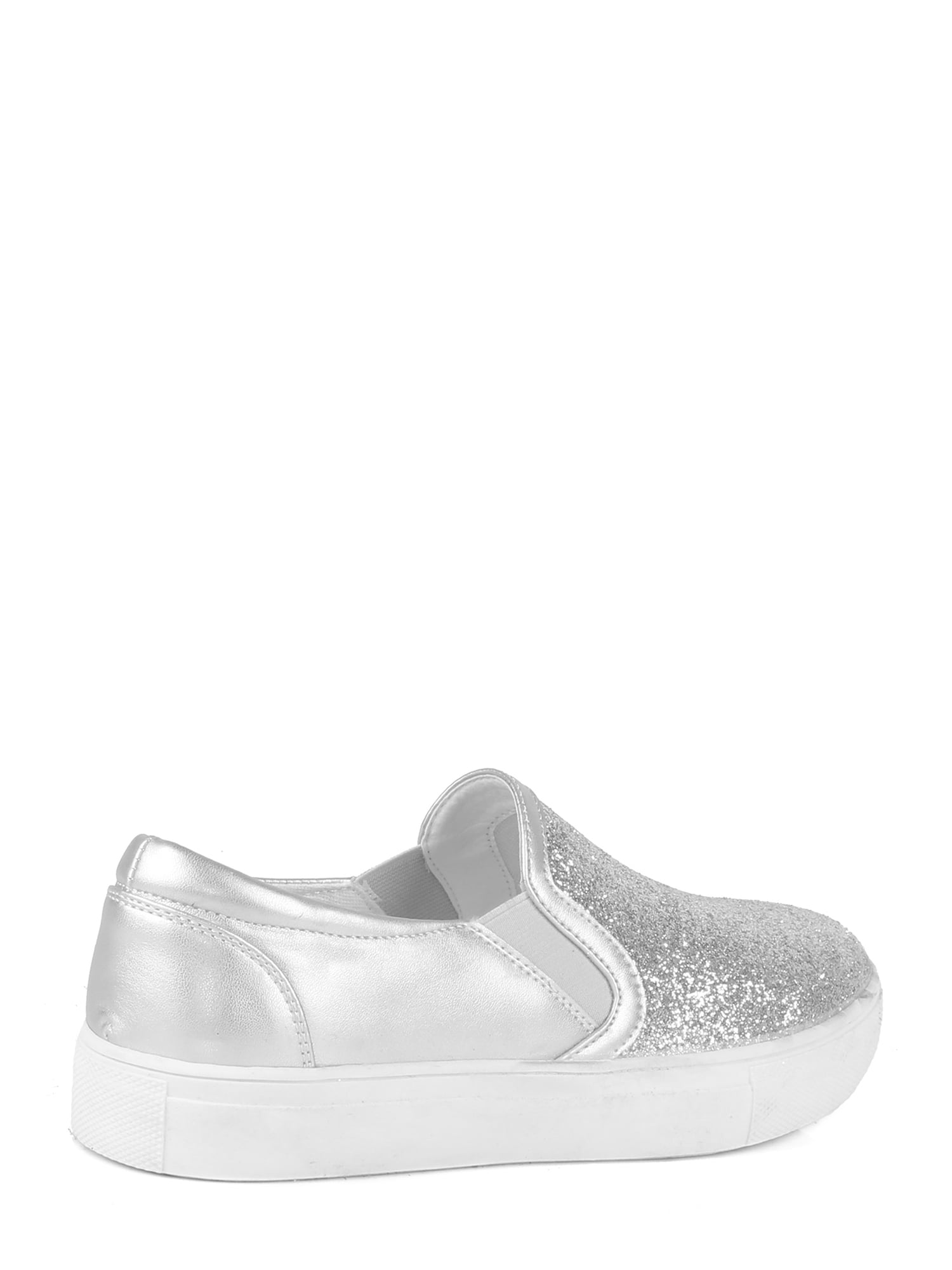 Slip on sales silver sneakers