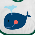 thumbnail image 4 of Inktastic Whale Cute Blue Boys or Girls Baby Bib, 4 of 4