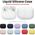 thumbnail image 3 of Compatible with AirPods Pro Silicone Case, Protective Liquid Silicone Case for AirPods Pro Soft Skin Front LED Visible Silicone Case, White, 3 of 5