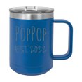thumbnail image 1 of PopPop Est. 2022 Established Stainless Steel Vacuum Insulated 15 Oz Engraved Double-Walled Travel Coffee Mug with Slider Lid, 1 of 1
