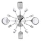 thumbnail image 2 of Reloj de cocina moderno 3D creativo de acero inoxidable para cocina y restaurante. Plateado, 2 of 9