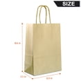 thumbnail image 2 of IN-JOOYAA Gift Bags Small Size Kraft Paper Gift Bags with Handles 25 Pcs (Gold, 5 x 3.1 x 8.2 in), 2 of 5