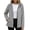 Gray, variant on Zpzdpjkx Women's Waterproof Hooded Rain Jacket, Long Sleeve Zip-Up Windbreaker Coat with Drawstring