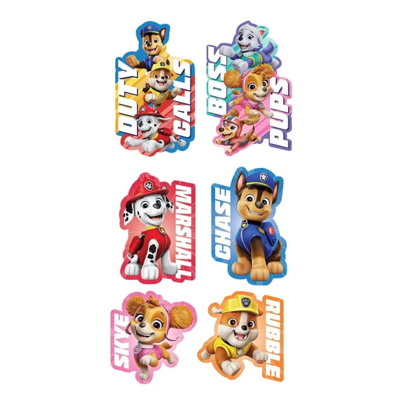 16 3/4" – 25" PAW Patrol Character Cardstock Wall Cutouts – 6 Pc.