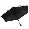 thumbnail image 5 of ALAZA Owl on Branch UPF 50+ Compact Folding Umbrella for Rain Travel Umbrella Packable, 5 of 8