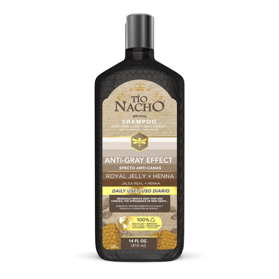 Tio Nacho Tio Nacho Anti-Gray Effect Dark hair Dye Shampoo with Henna and Royal Jelly