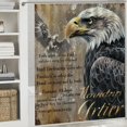 thumbnail image 6 of Orinice Eagle Bible Verse Strength Bathroom Decor Set Polyester Fabric Shower Curtain with Hooks 60x72, 6 of 7