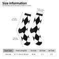 thumbnail image 3 of Womens Funny Socks Harlequin Pattern Printed Patterned Socks Novelty Socks, 3 of 7