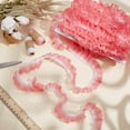 thumbnail image 7 of 16m Organza Lace Edge Trim 25mm Light Coral Ruffle Trim Ribbon Organza Gradient Ruffles Lace Ribbon Vintage Pleated Tulle Fabric Trim, 7 of 7