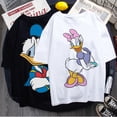 thumbnail image 2 of Disney-Camiseta con estampado de dibujos animados para mujer, ropa de calle de manga corta con cuello redondo, Pato Donald, Margarita y pato, 2 of 4