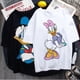 thumbnail image 2 of Disney-Camiseta con estampado de dibujos animados para mujer, ropa de calle de manga corta con cuello redondo, Pato Donald, Margarita y pato, 2 of 4