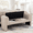 Oatmeal + Wood, variant on 65 Inch Extra Long Entryway Storage Bench Modern Minimalist Hall Tree Multi Purpose Seat For Mudroom Bedroom Living Room（White）