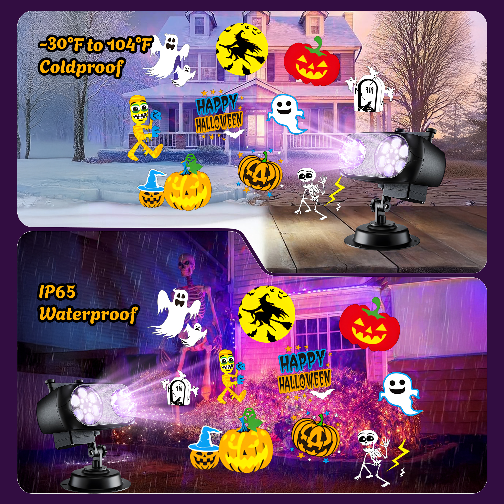 Morfone Halloween Projector Lights, Waterproof photo 7