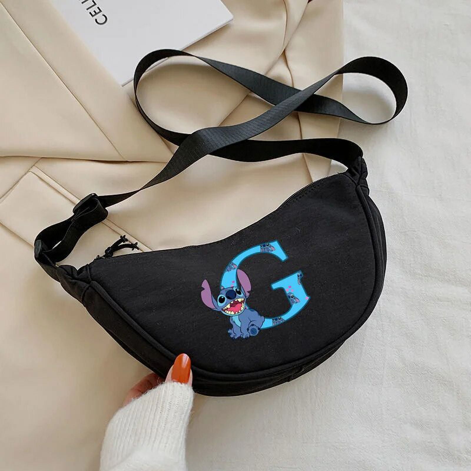 Disney Stitch Sac à Main Lettres A-Z Petit Sac à Bandoulière pour