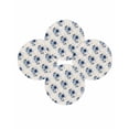 thumbnail image 7 of 15 Inch Round Placemats Set of 4, Navy Blue Spring Floral Non Slip Heat Insulation PP Table Mats, Farmhouse Flowers Modern Art Washable Place Mats for Kitchen Dining Party Table Decor, 7 of 7