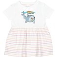 thumbnail image 3 of Inktastic Pizza Shark Girls Baby Dress, 3 of 5