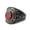 Red, variant on SmartBy Band Ring Rhinestone Inlaid Finger Jewelry Titanium Steel Men and Women Band Finger Ring for Party