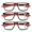 Black/Red, variant on 3PK Men Women Multifocus No Line Progressive Reading Glasses Multifocal Readers