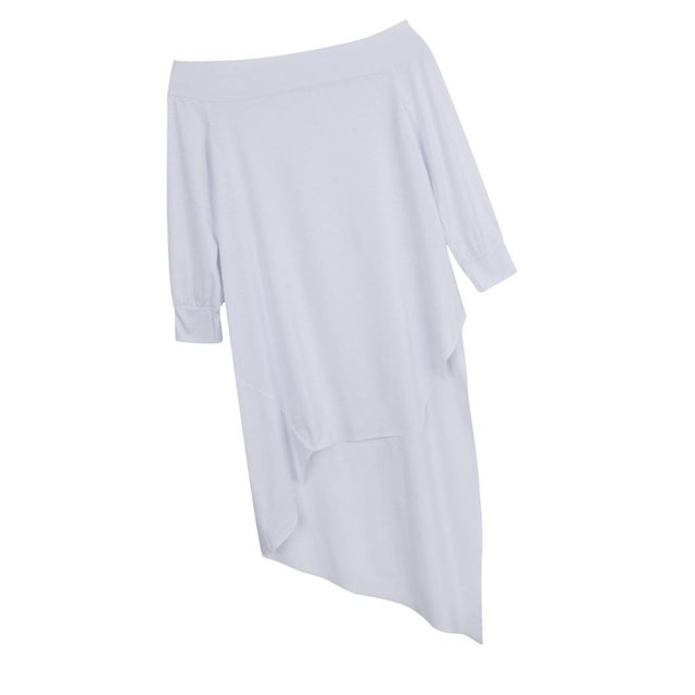 Mujeres Off-Shoulder Manga Larga Side Slit , Multicolor, M BLESIY las mujeres de las tapas de los hombros