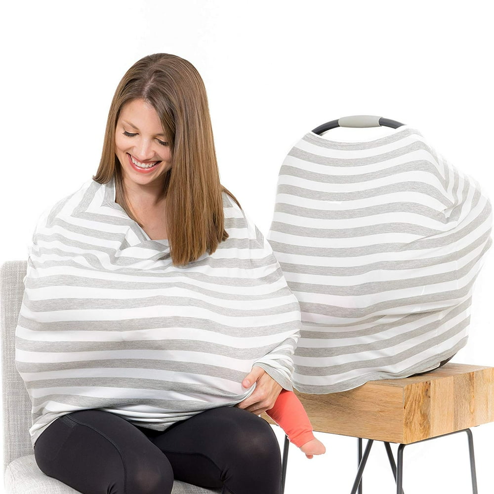 Amerteer Baby Car Seat Canopy and Nursing Cover for Baby Boys Girls
