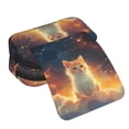 thumbnail image 4 of Kdxio Starry Sky Constellation Cat for Double Compartment Pen Case Oxford Organizer with Zipper Pockets for Students Artists, 4 of 7