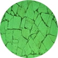 thumbnail image 1 of Ahgly Company Indoor Square Patterned Lime Green Area Rugs, 3' Square, 1 of 6